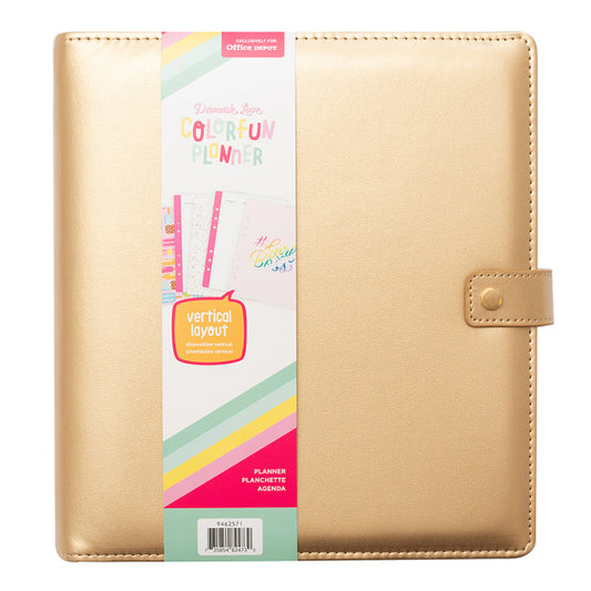 American Crafts Damask Love Colorfun Planner  8  x 6   Undated  Gold  356269