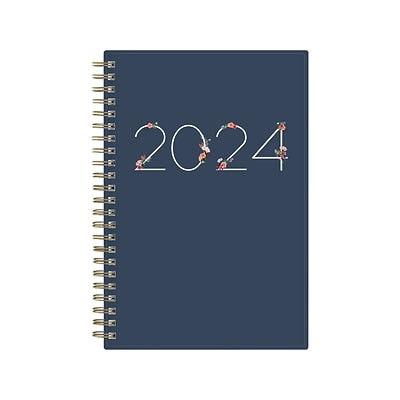 2024 Blue Sky Ashlyn 5  x 8  Weekly & Monthly Planner Navy (143958)