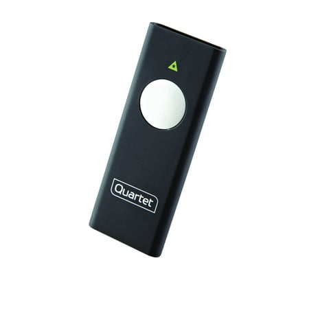 Quartet Slimline Laser Pointer, Class 2, Small Venue, Black