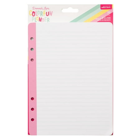 American Crafts Damask Love Colorfun Planner Refill Pages  6  x 8   Lined/Dotted/Grid  Pack Of 30 Pages