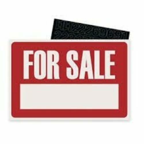 Cosco Printed Sign, For Sale, 8" x 12", Red/White