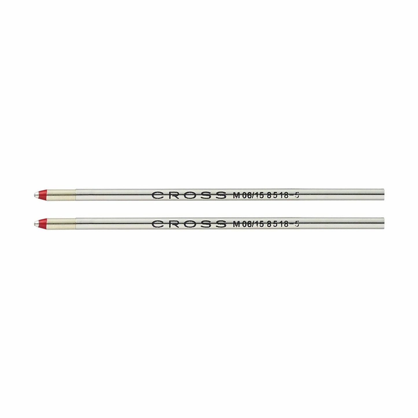 Cross Mini Ballpoint Pen Refill - Red Medium - Dual Pack, Medium Red (8518-5)