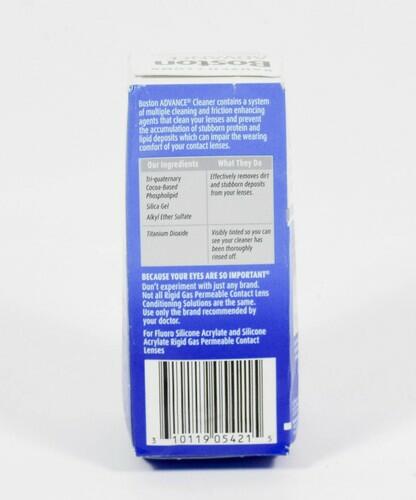 bausch + lomb Boston step 1 ADVANCE CLEANER 1oz gas permeable lens NIB 09/2025