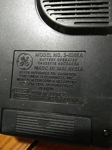 GE Cassette Recorder/Player Model# 3-5366A W/Speaker - Works Good