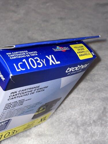 Brother - LC103Y XL High-Yield Ink Cartridge - YELLOW EXP 2022