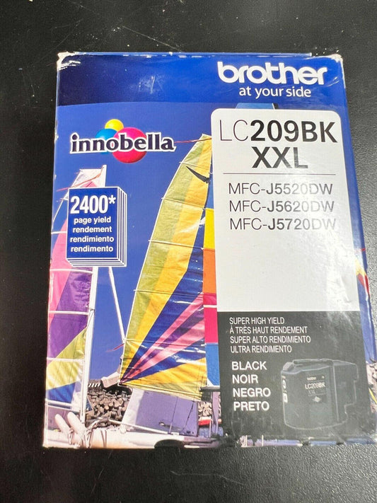 Brother LC209BK XXL Black Ink Cartridge High Yield Genuine 9091 - EXP 2016.05