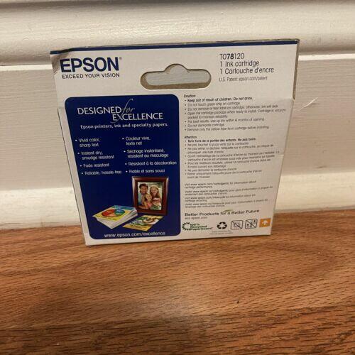 Epson 78 Standard Capacity T078120 Printer Black Ink Cartridge NEW Expired 04.2022