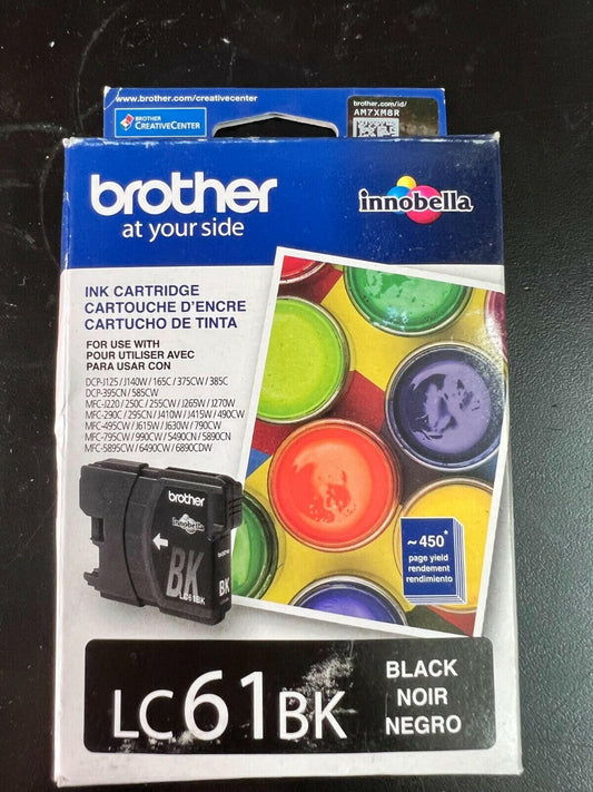 Brother LC61BK Black Ink Cartridge 0938 - EXP 2023.06