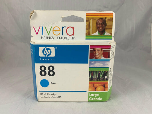 GENUINE HP VIVERA HP INK CARTRIDGE 88 CYAN LARGE NEW OLD STOCK SEALED EXP 6/08