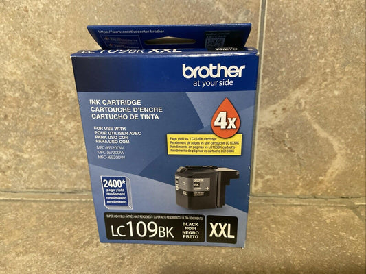 Genuine Brother Black LC109BK XXL Cartridge SEALED - 2021.10
