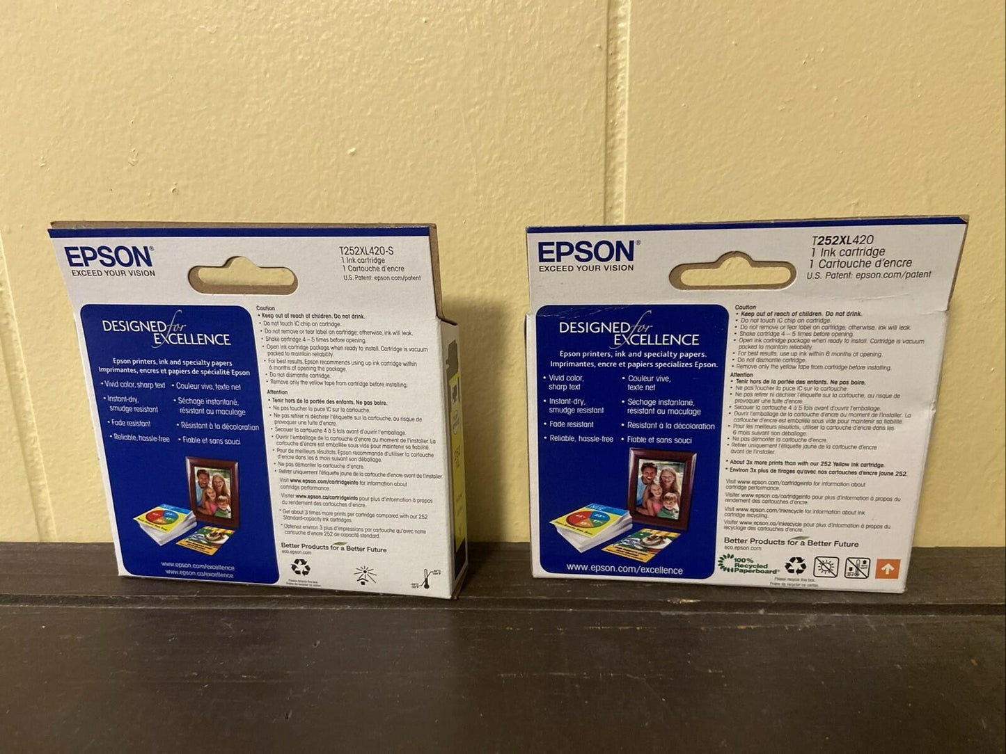 Epson 252XL Yellow Ink Cartridge - Exp Dates 2024