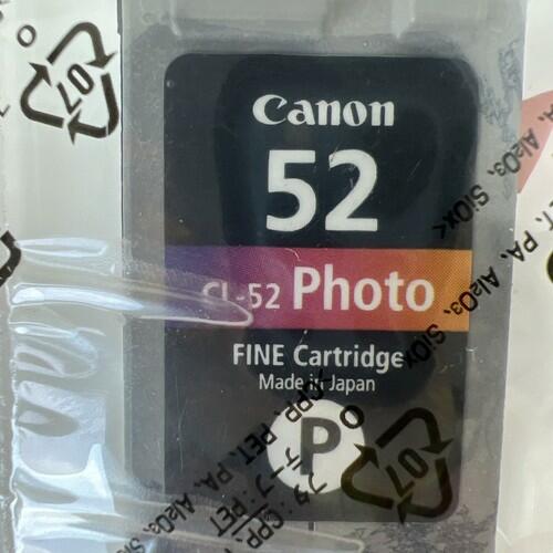 Canon 52 Photo Ink Cartridge CL-52 for PIXMA Printer iP6210D iP6220D New Sealed