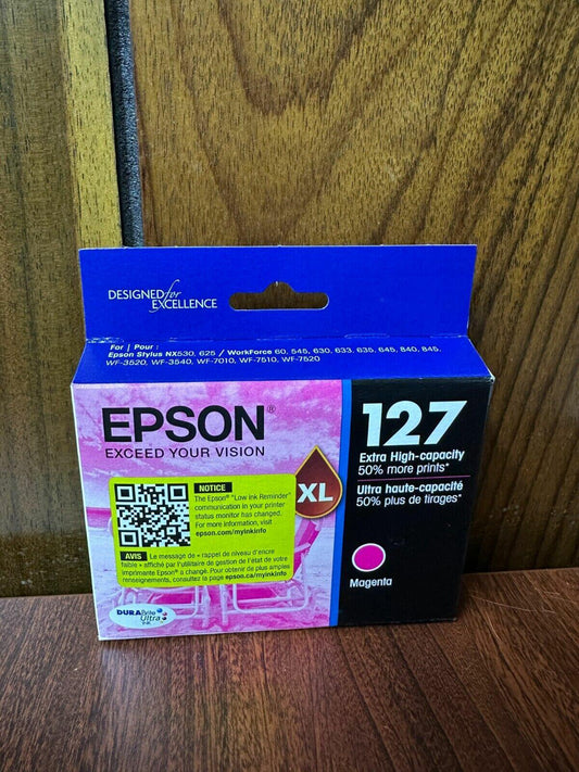 Epson® 127 DuraBrite® Ultra Magenta Ink Cartridge, T127320-S Exp- 1/2024