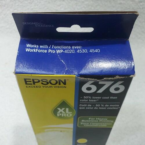 EPSON 676XL PRO High Capacity Ink Yellow Jet Printer Cartridge Expire 2024