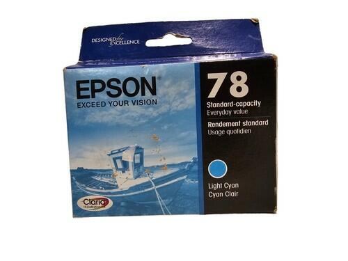 Epson 78 LIGHT CYAN Standard Ink Cartridge Exp:03/2020 New