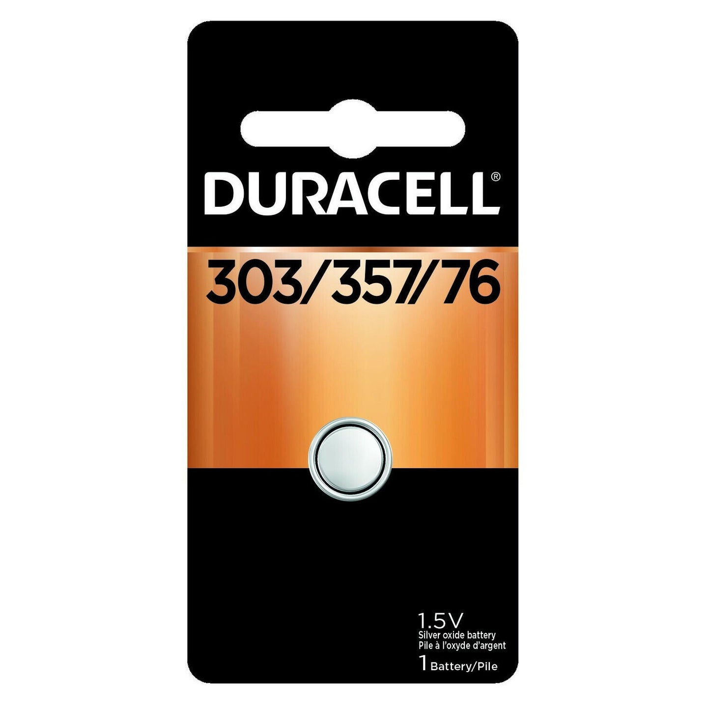 4 x 303/357 Duracell Silver Oxide Batteries (AG13, SR44, SR44W, EPX76, 76B)