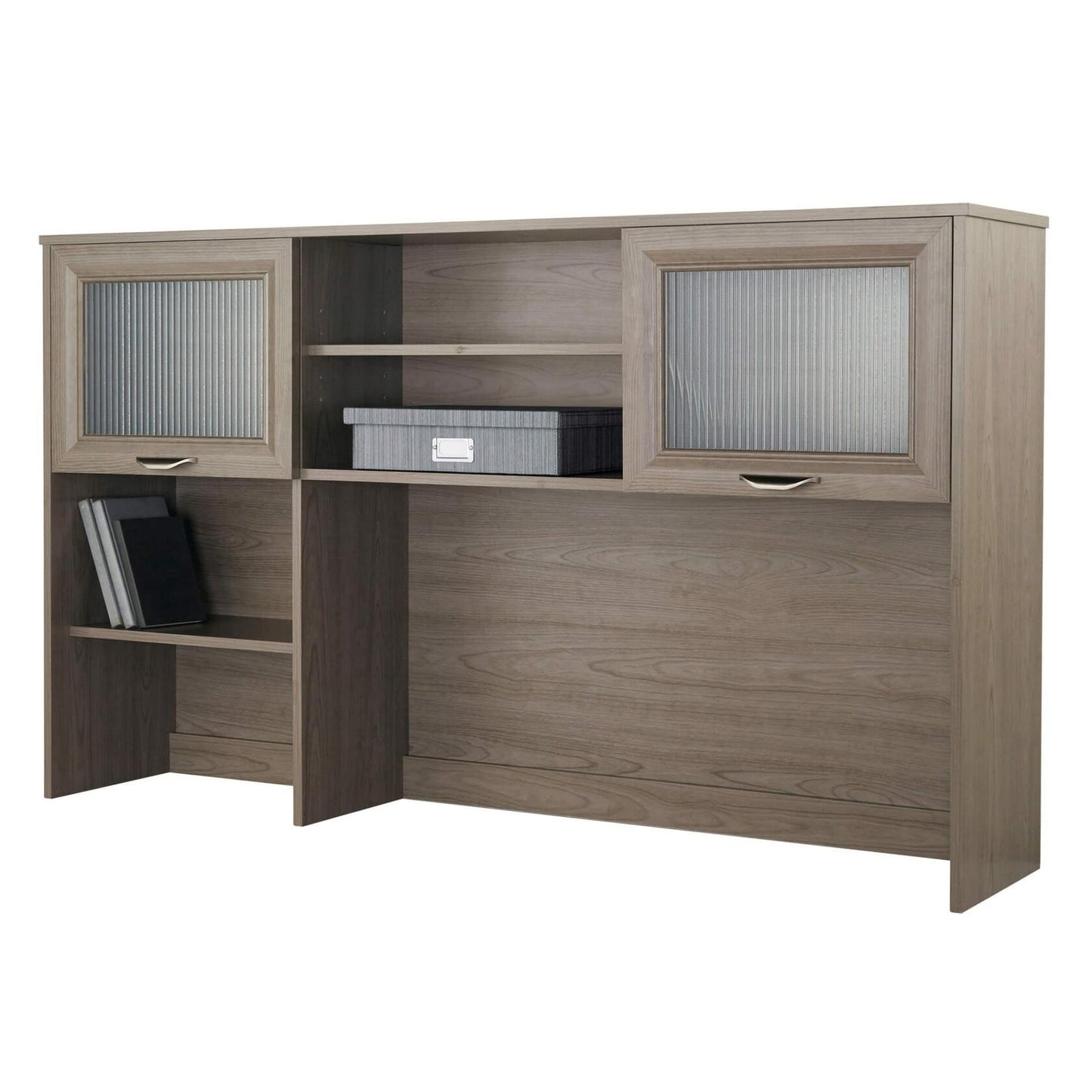 Realspace® Magellan 58"W Hutch For Corner Or L-Shaped Computer Desks, Gray