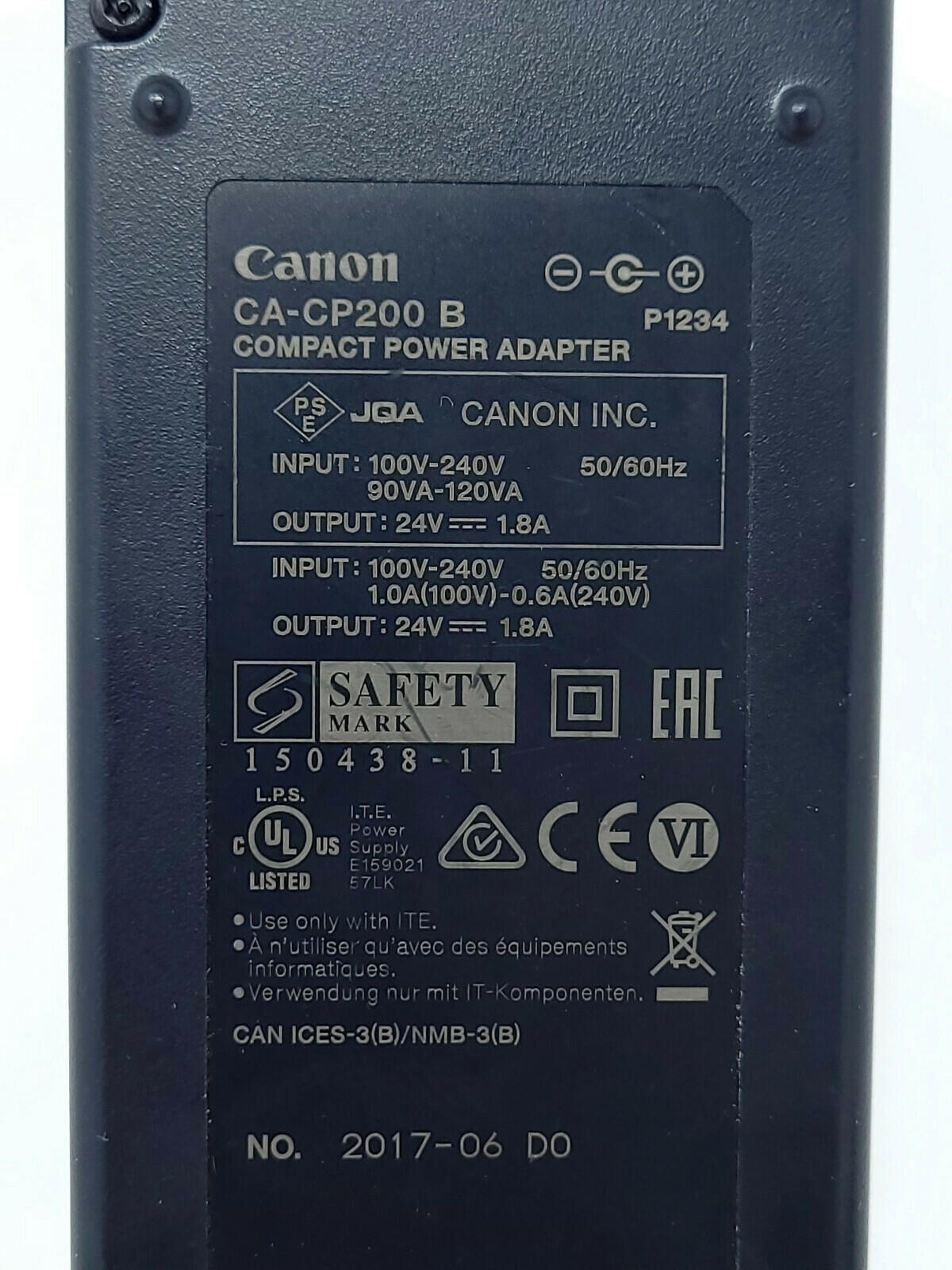 Canon CA-CP200B CP200 Compact Power Supply Adapter 24V 1.8A OEM