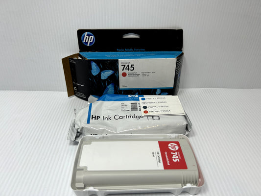 Genuine HP 745 Chromatic Red Ink Cartridge F9K00A - EXP 04.2024