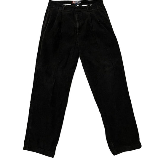 Chaps Ralph Lauren Corduroy Black CORDUROYS Pants W 32 L 32 - Vintage 90s