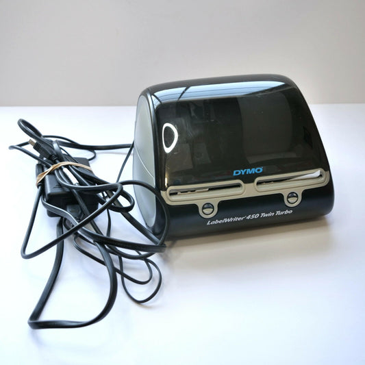 Dymo LabelWriter 450 Twin Turbo Thermal Label Printer with Power and USB Cables