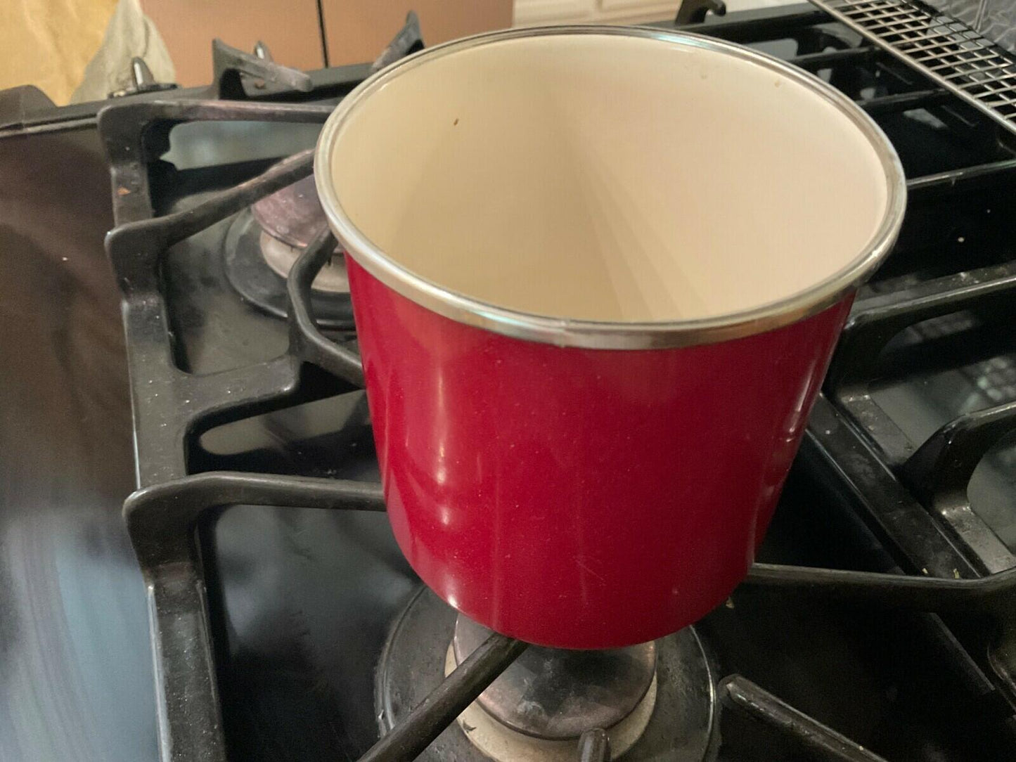 AYESHA Bacon Grease Container - Dark Red (NO LID)
