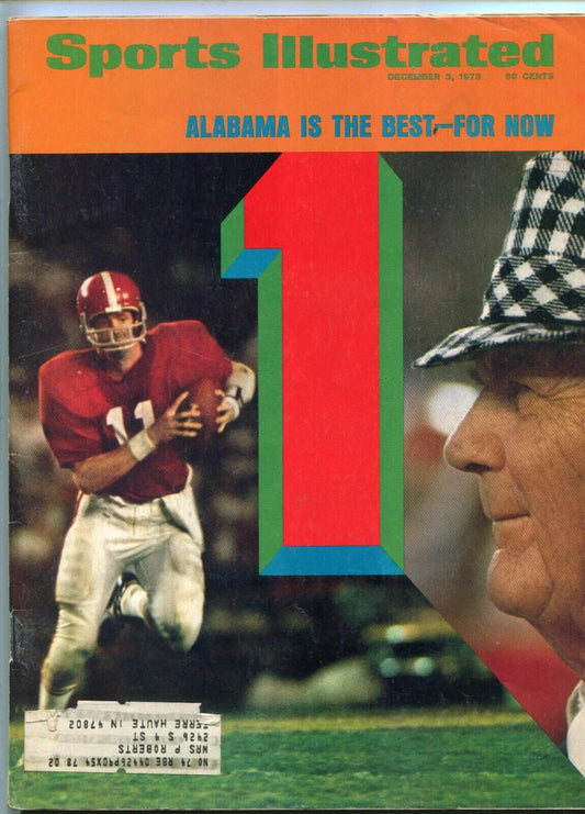 December 3, 1973 Paul Bear Bryant Alabama Crimson Tide Sports Illustrated