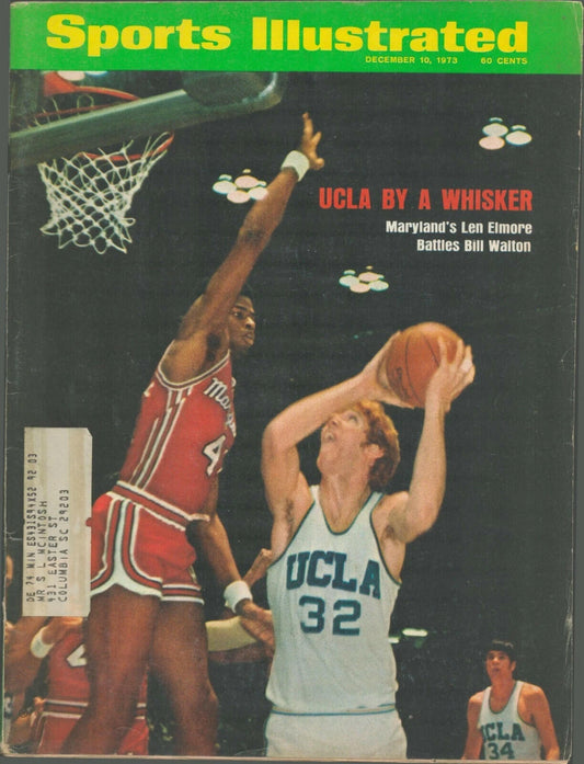December 10, 1973 Bill Walton UCLA Bruins and Len Elmore Sports Illustrated