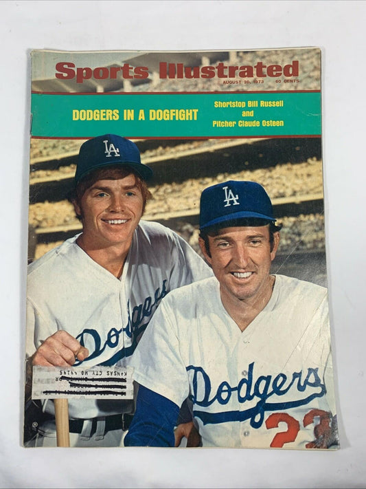 August 20, 1973 Bill Russell/Claude Osteen Dodgers Sports Illustrated Vintage