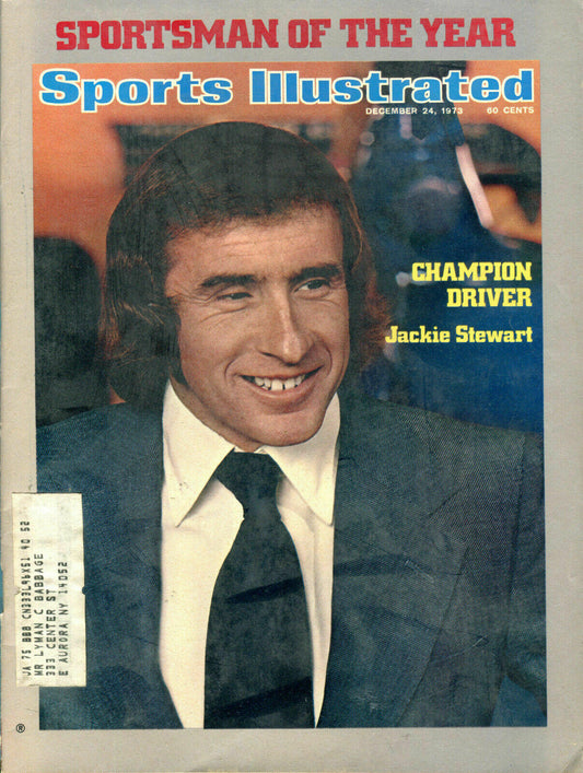 December 24, 1973 Jackie Stewart Formula One Racing SOY Sports Illustrated