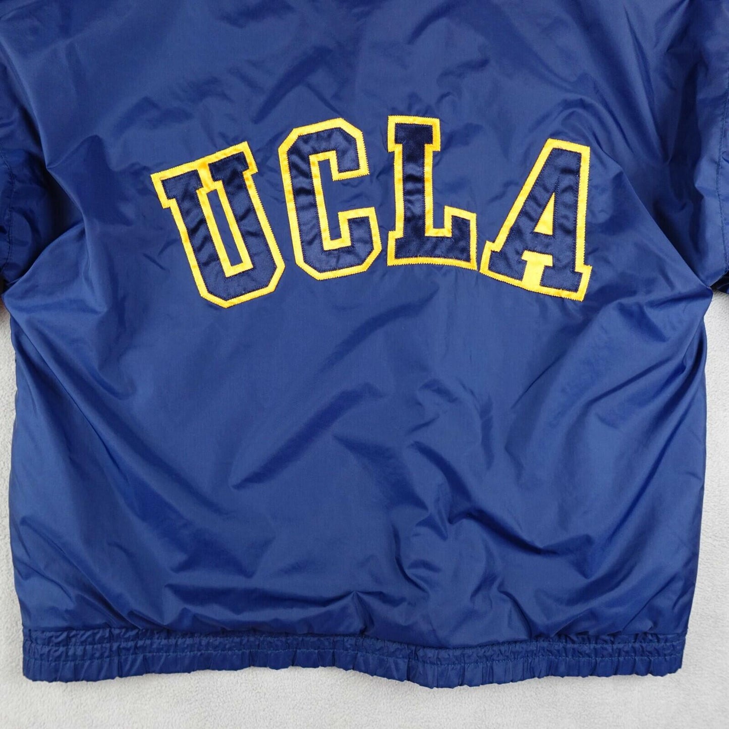 Gear For Sports UCLA Jacket SMALL Blue Drawstring Hood Full Zip Vintage