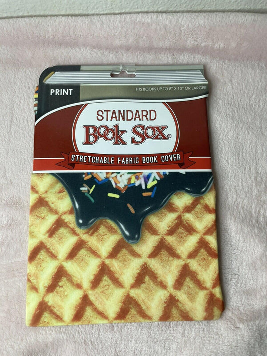 Book Sox Ice Cream with Sprinkles Stretchable Fabric Book Cover new