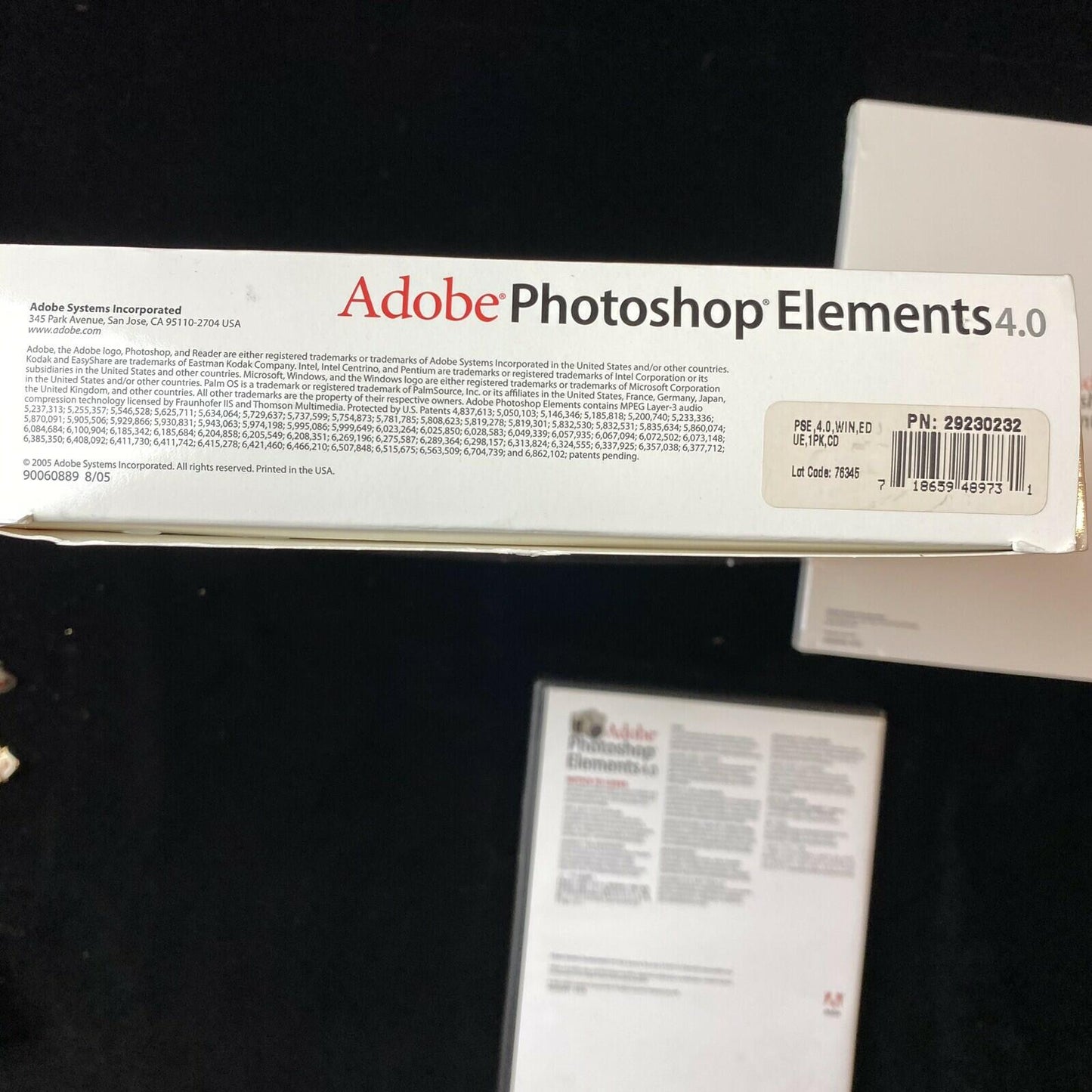 Adobe Photoshop Elements 4.0 Windows XP Full Retail Version Open box W Serial