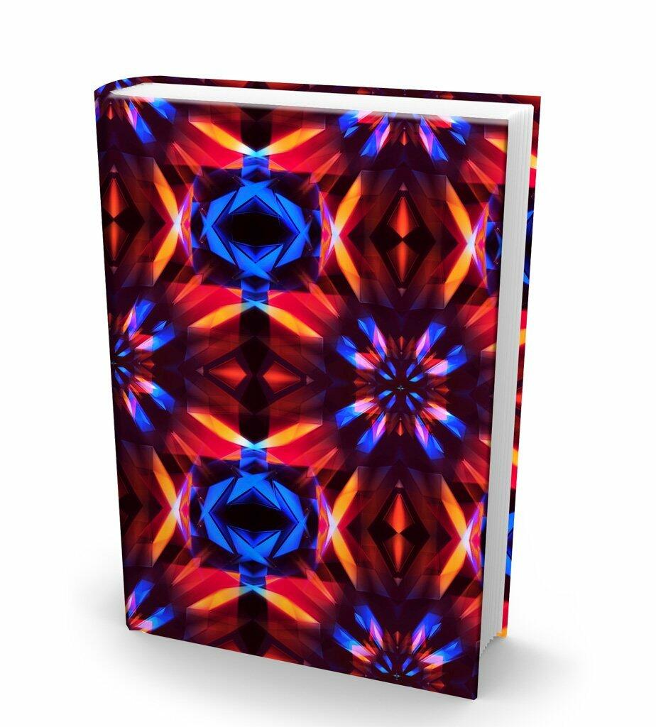 Book Sox Stretchable Book Cover: Fits Most Hardcover Textbooks up to 9" x 11". Adhesive-Free, Nylon Fabric School Book Protector. Easy to Put On. Washable & Reusable Jacket. (Crystallized)
