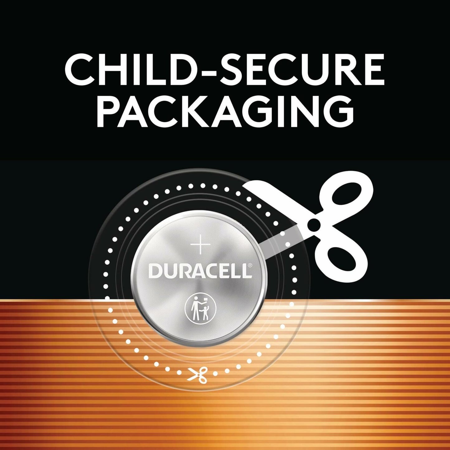 Duracell CR2016 3V Lithium Battery, Child Safety Features, 2 Count Pack, Lithium
