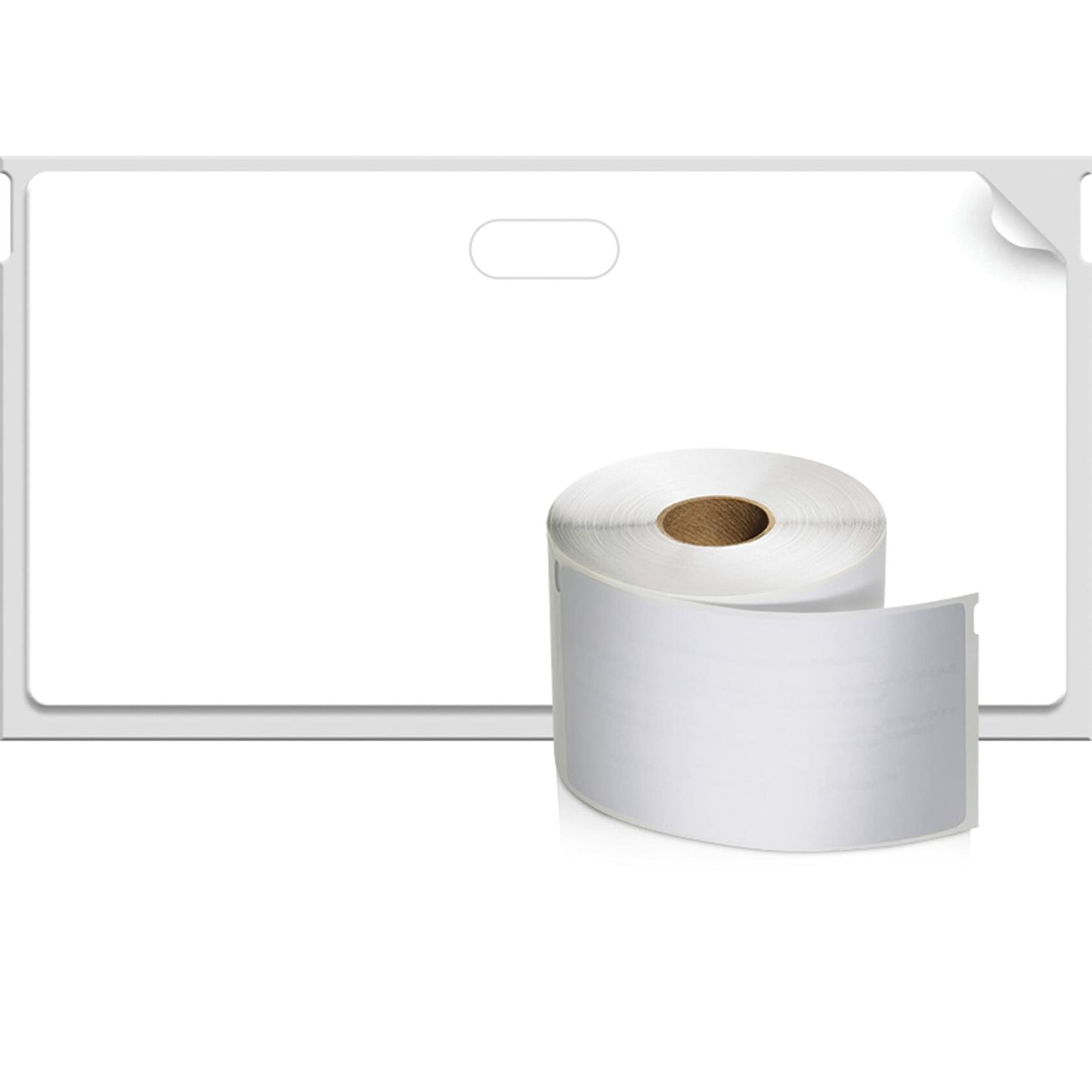 DYMO LW Self-Adhesive Name Badge Labels for LabelWriter Label Printers, White, 2-1/4'' x 4'', 1 roll of 250 (1760756)