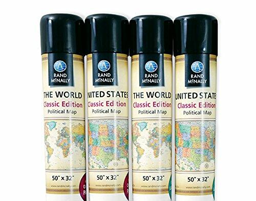 Classic Edition World Wall Map Paper Rolled [Map] Rand McNally