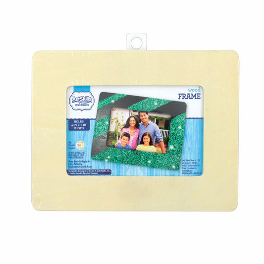 Artskills® Wood Frame, 6 3/4" x 8 3/4", Tan