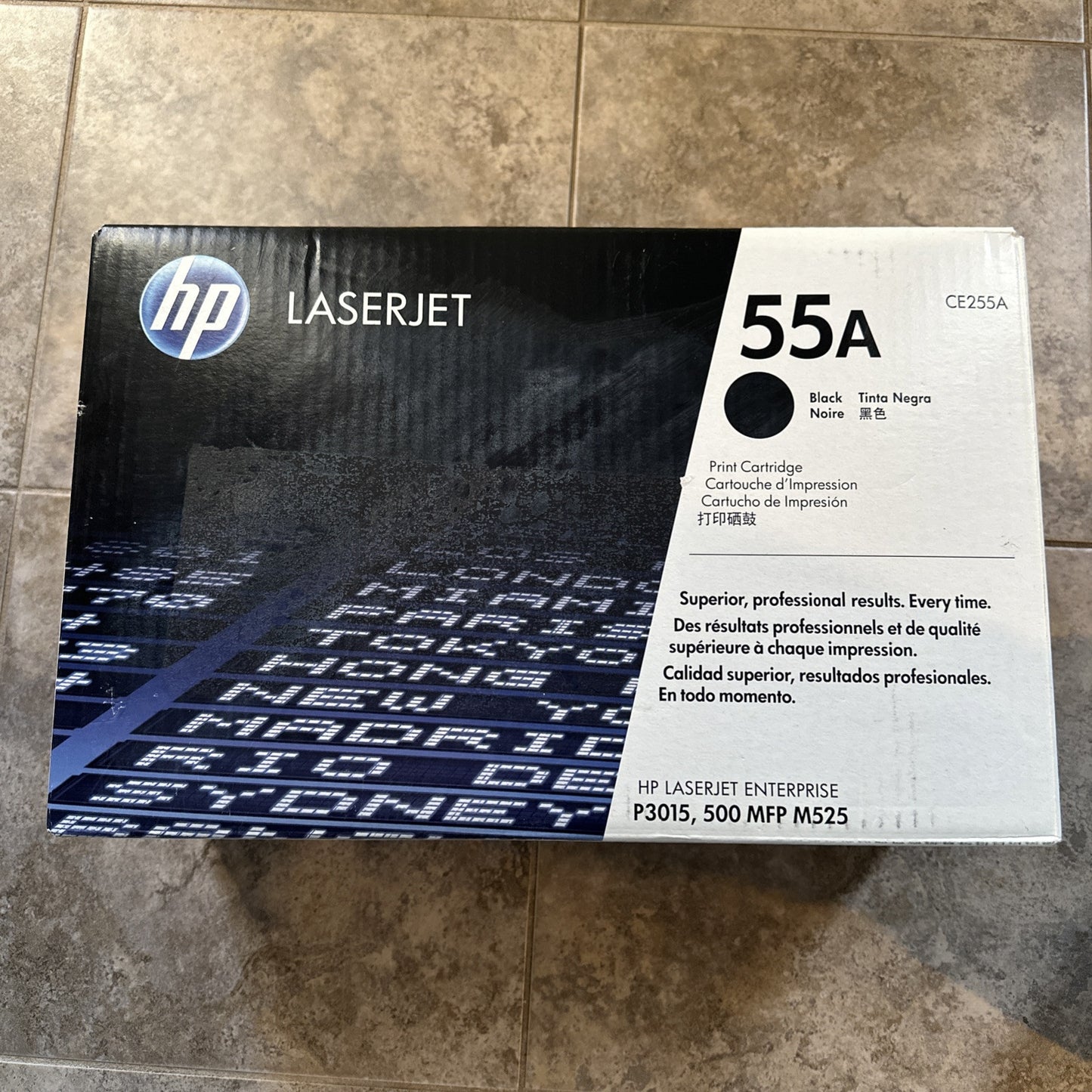 Original HP LaserJet CE255A 55A Black Printer Toner Cartridge