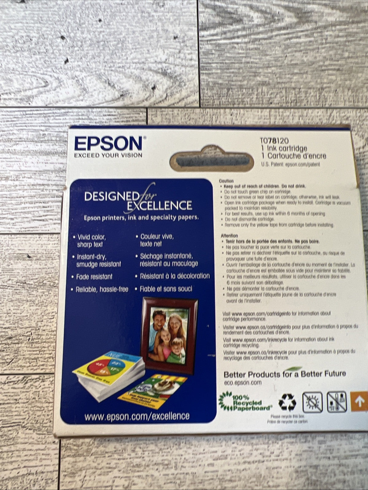 Epson 78 Black Ink Cartridge Expires 02.2023 Genuine New Sealed T078120