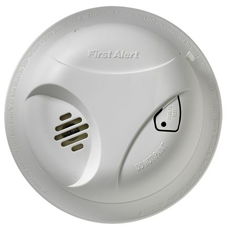 First Alert Battery Operated Smoke Alarm with Single Test Button (Set of 2)