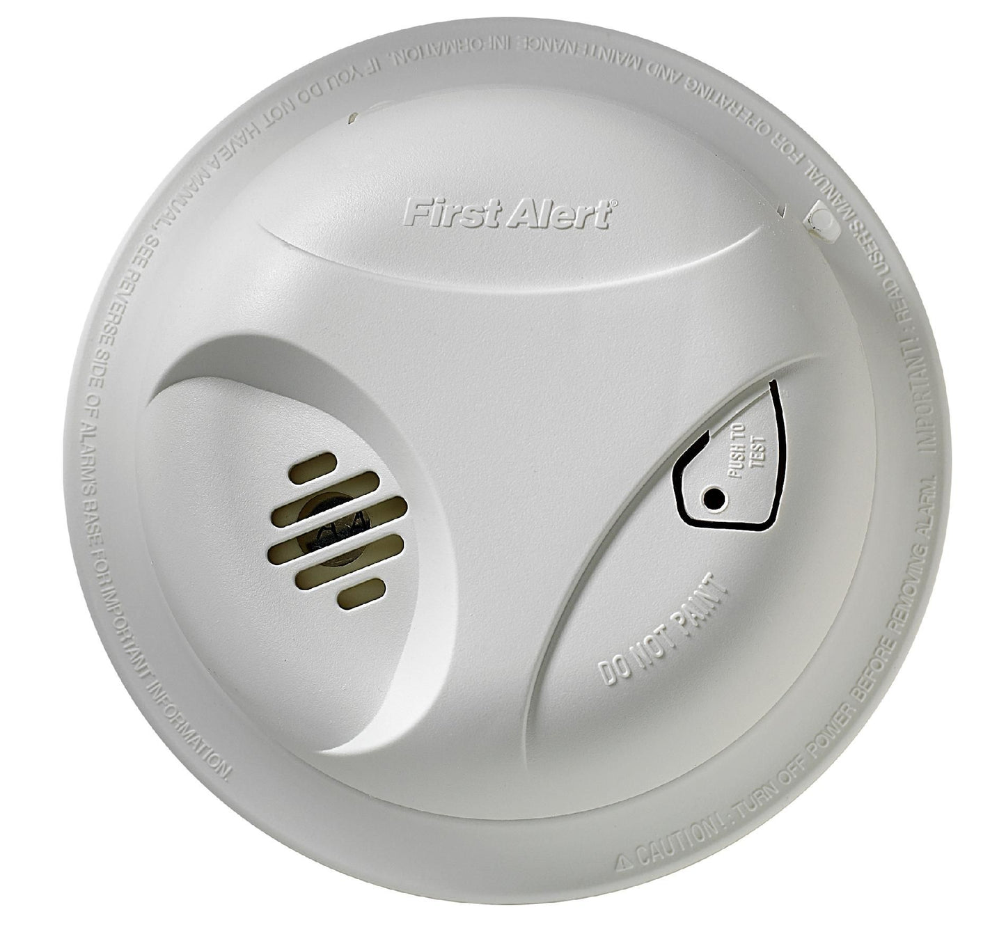 First Alert Battery Operated Smoke Alarm with Single Test Button (Set of 2)