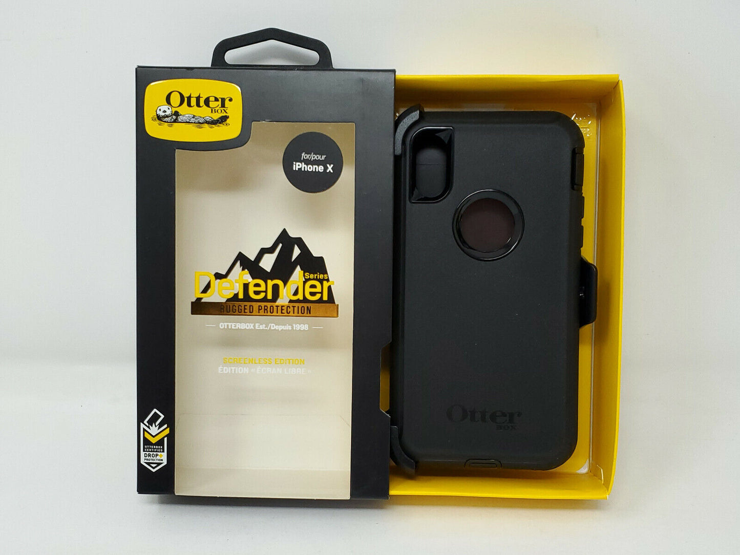 OtterBox Defender Series Screenless Edition for iPhone X Black - New Open Box