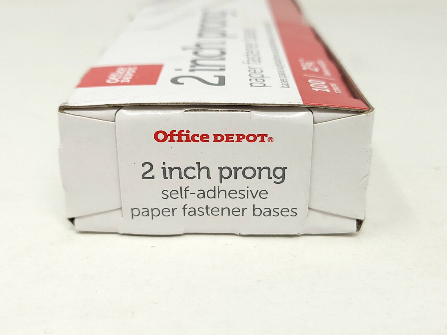 Office Depot Brand Self-Adhesive Prong Fasteners, 2" Capacity, Box Of 100