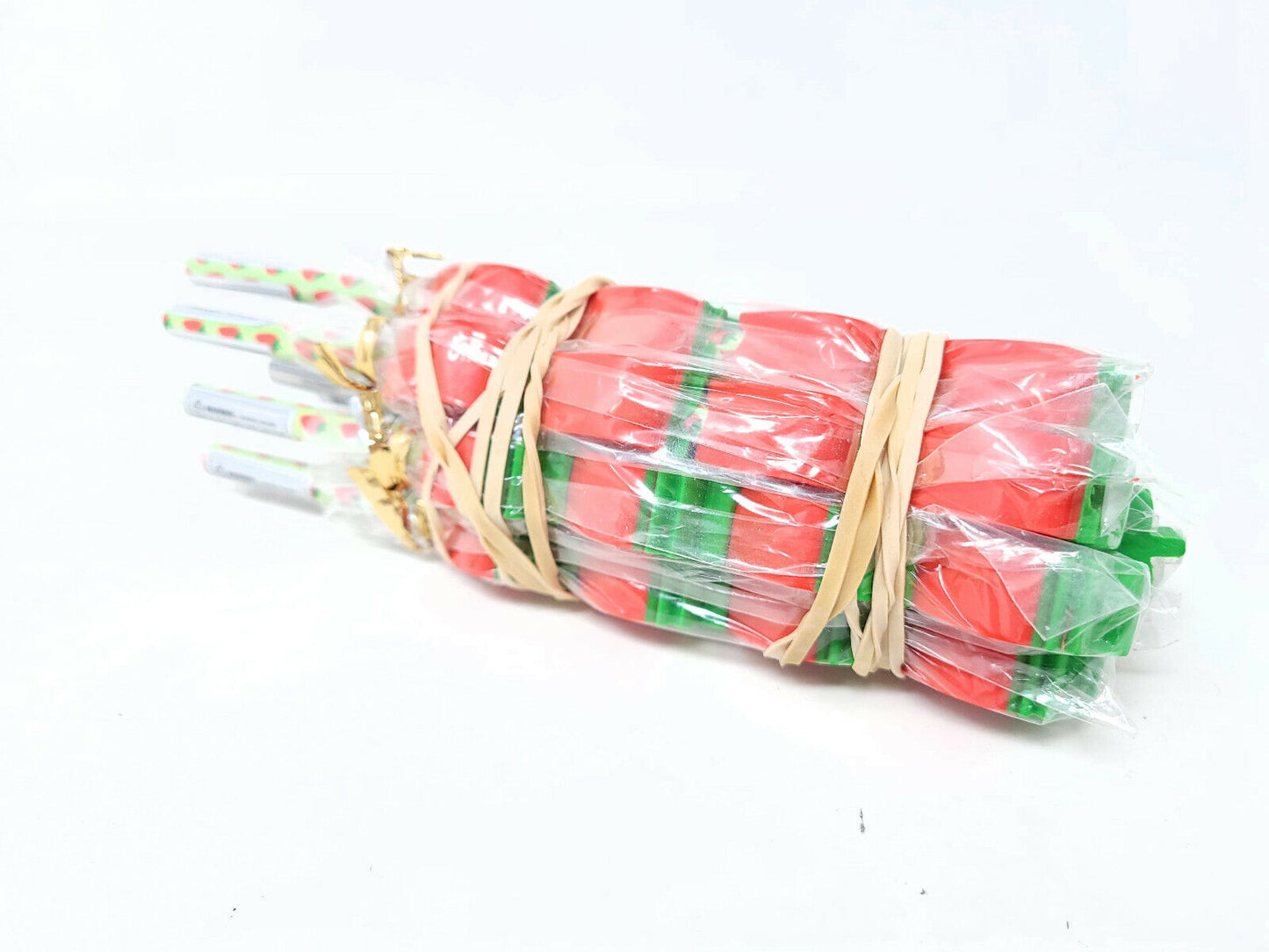 6 quirky pencil Strawberry/Blackberry wooden pencil with 4x erasers each