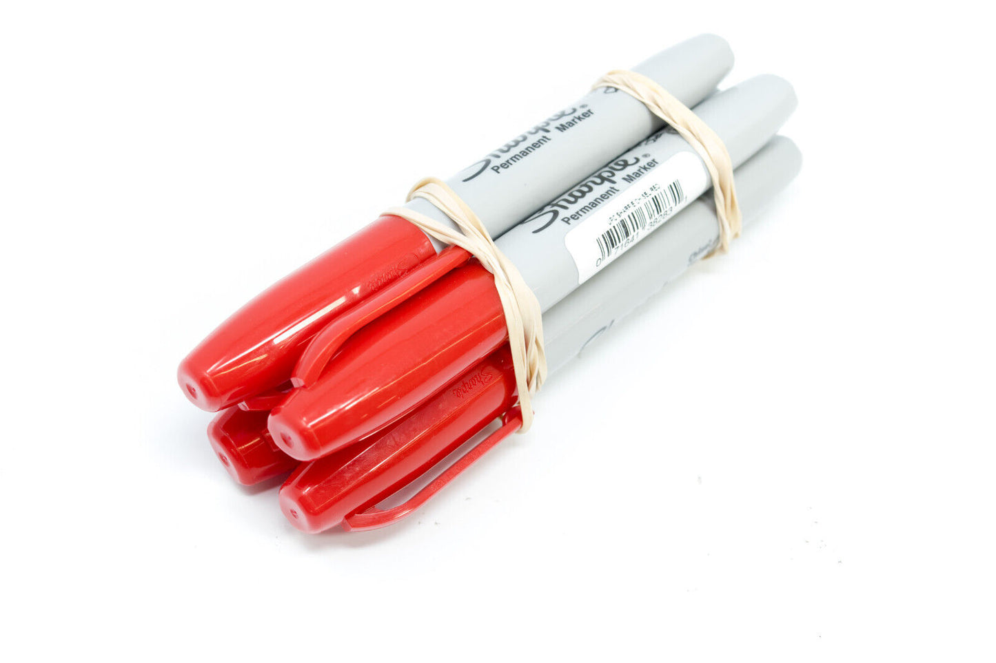 Sharpie Permanent Marker, Chisel, RED , 4-Count - NEW