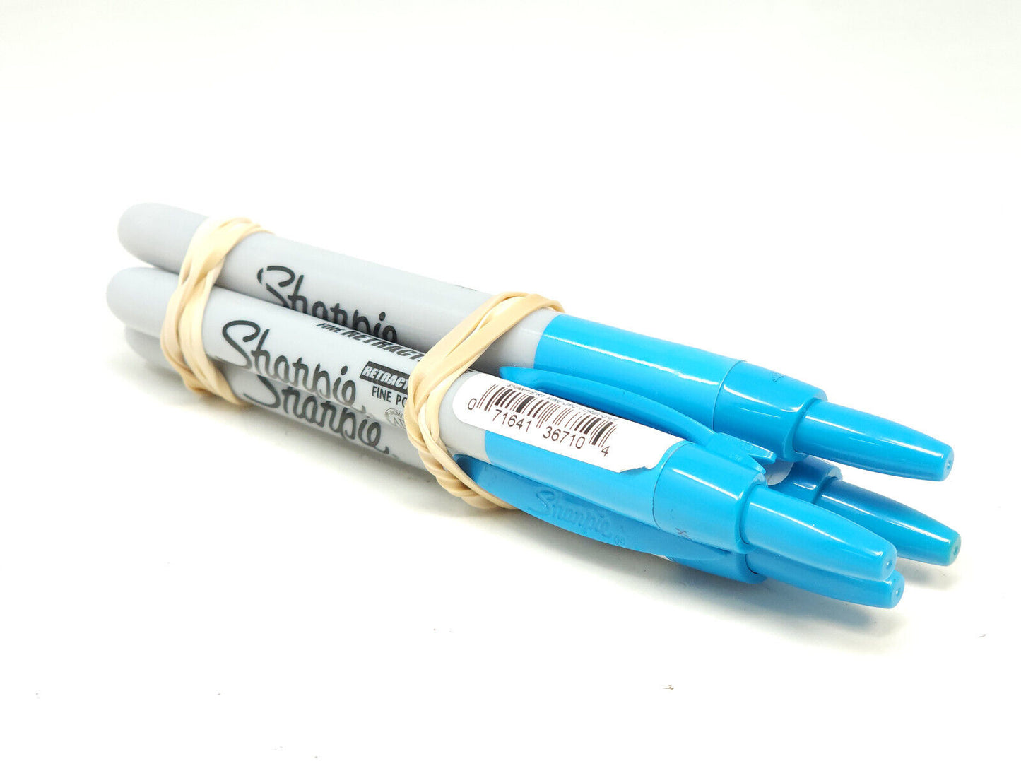 4x 36710 Sharpie Retractable Permanent Marker, Turquoise Ink, Fine Pt - NEW