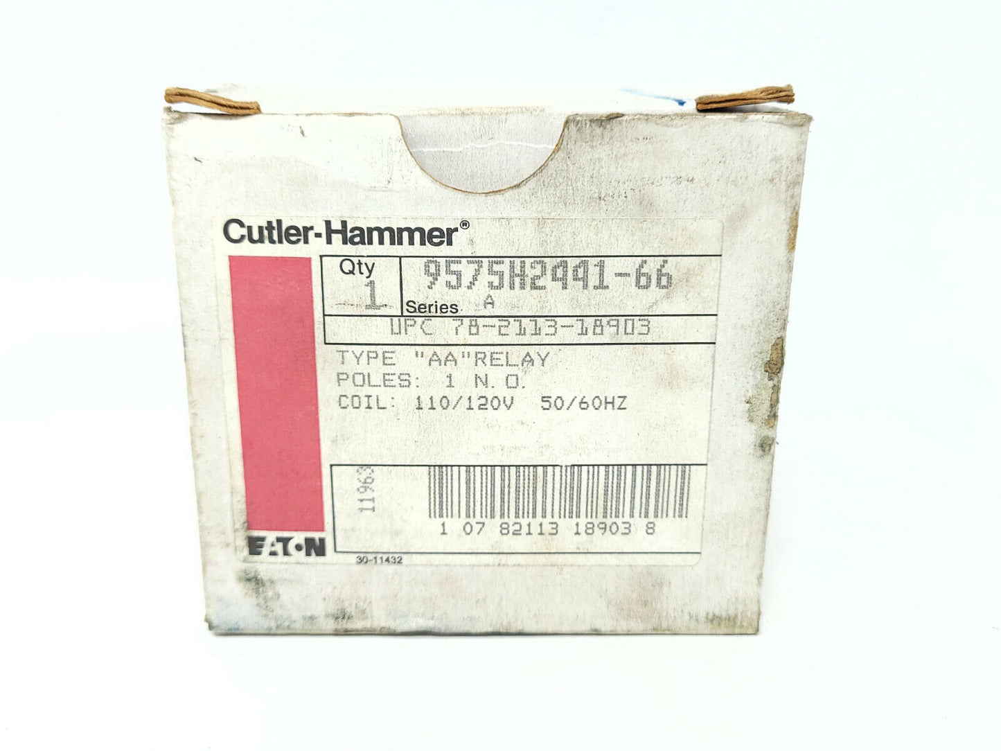 CULTER HAMMER TYPE AA RELAY CONTROL 9575H2441-66 - New in Box