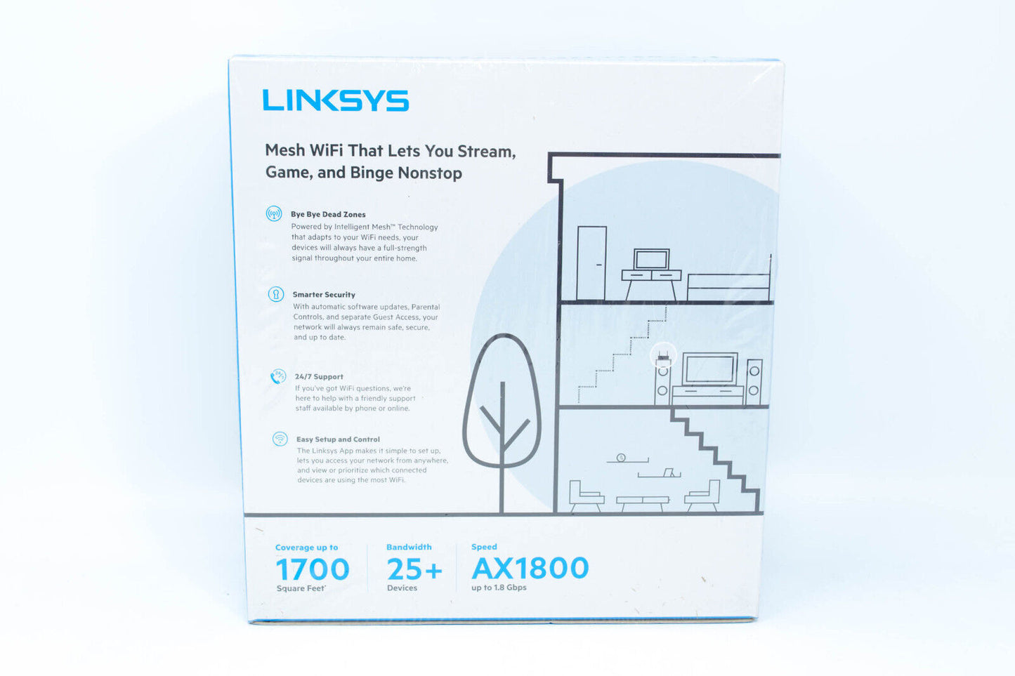 Linksys Max-Stream Dual-Band WiFi 6 Router MR7350 - Brand New Sealed - 5