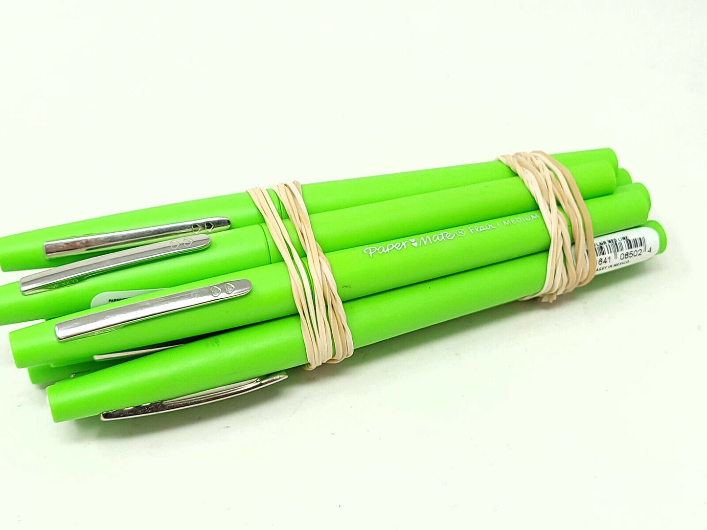 Lot of 8x PAPER MATE 1865871 FLAIR PEN MED LIME - New